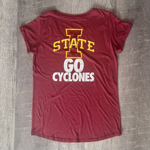 NIKE Iowa State Cyclones T Shirt Womens XL Red Short Sleeve Slim Fit Tee NCAA - Picture 2 of 5